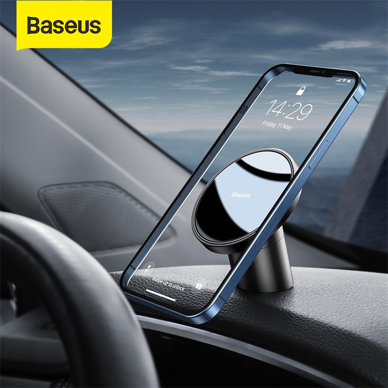 Baseus Magnetic Car Phone Mount For iPhone 14 13 Pro Max 12 Dashboards Navigation Phone Holder Air Outlets Magnetic Clip Mount Holder Stand
