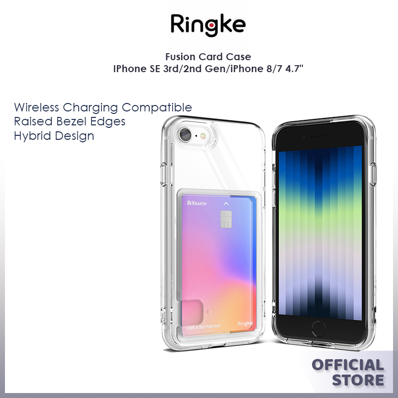 Ringke Fusion Card Case for iPhone SE 3rd/2nd Gen/iPhone 8/7 4.7"