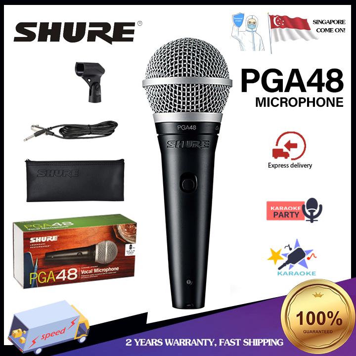 Shure PGA48 classic live speech K song stage professional wired microphone moving coil microphone