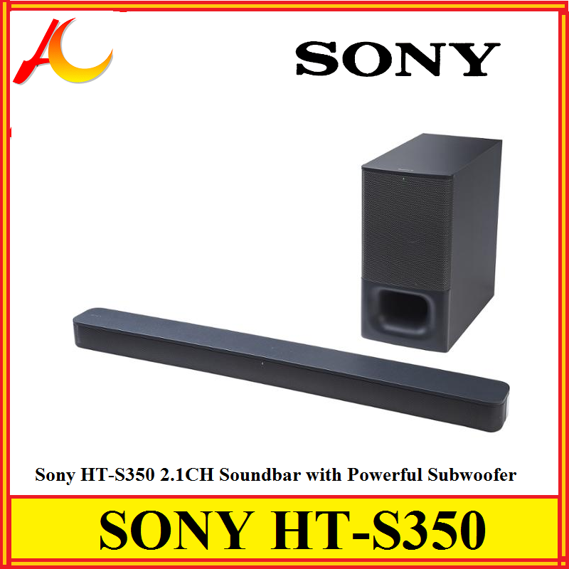 Sony HT-S350 2.1CH Soundbar with Powerful Subwoofer and Bluetooth Technology 320W (HT-S350)