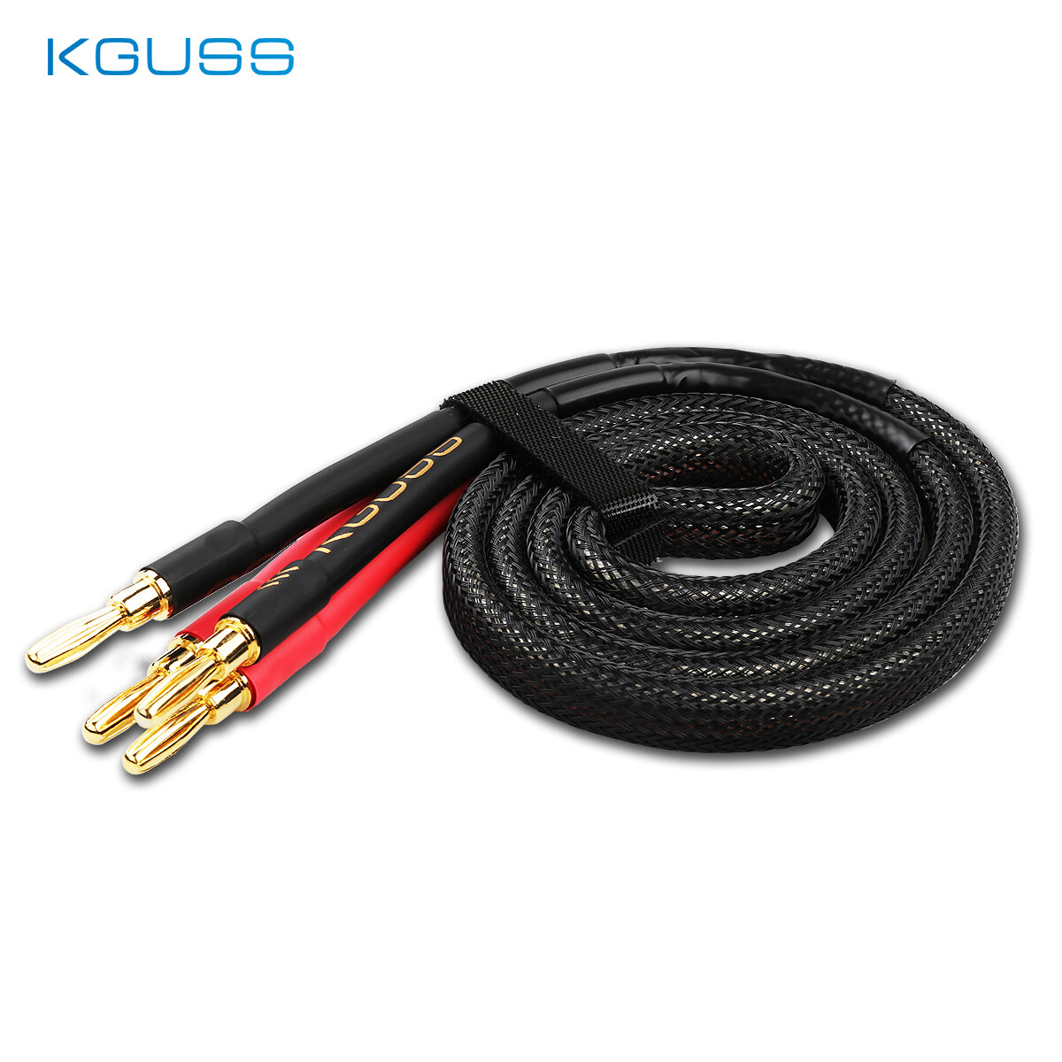 KGUSS CH600 DIY 4N oxygen-free copper speaker cable pure copper high-power gold and silver audio cable for KTV, home theater 600 core HIFI amplifier speaker cable