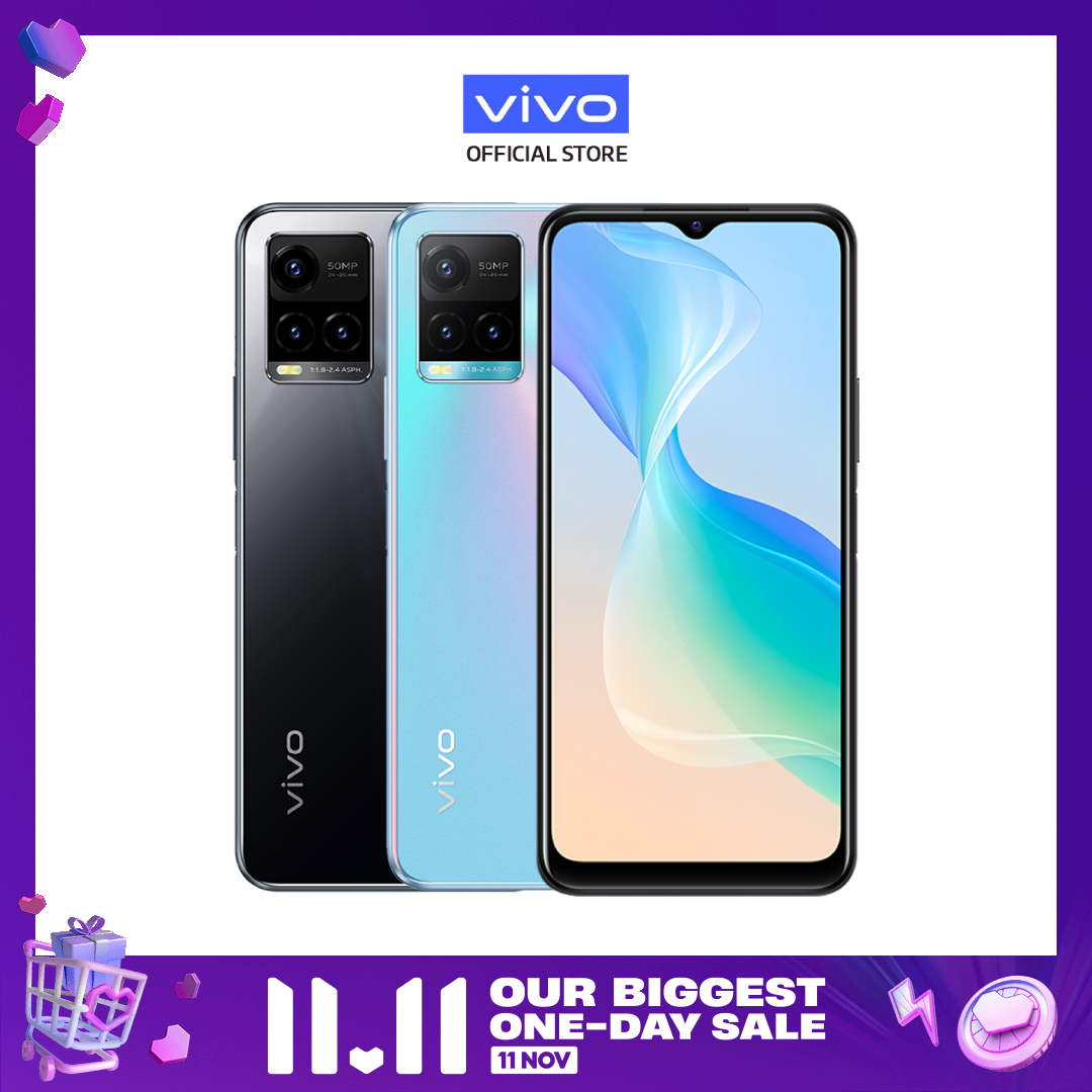vivo Y33s [8GB+4gb/128GB] 50MP Triple Camera/ 8.0mm Trendy Slim Design/ 5000mAh+ Fast Charge【2 YEARS WARRANTY】