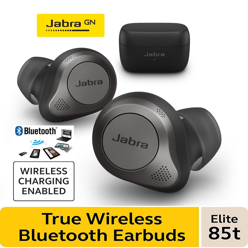 New Jabra Elite 85t TWS Earbuds Bluetooth 5.1 Wireless Earbuds Waterproof Sport Headphones With Microphone And Noise Canceling
